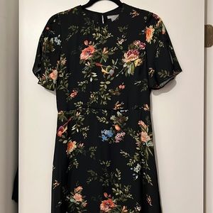 Silky Floral Midi Dress
